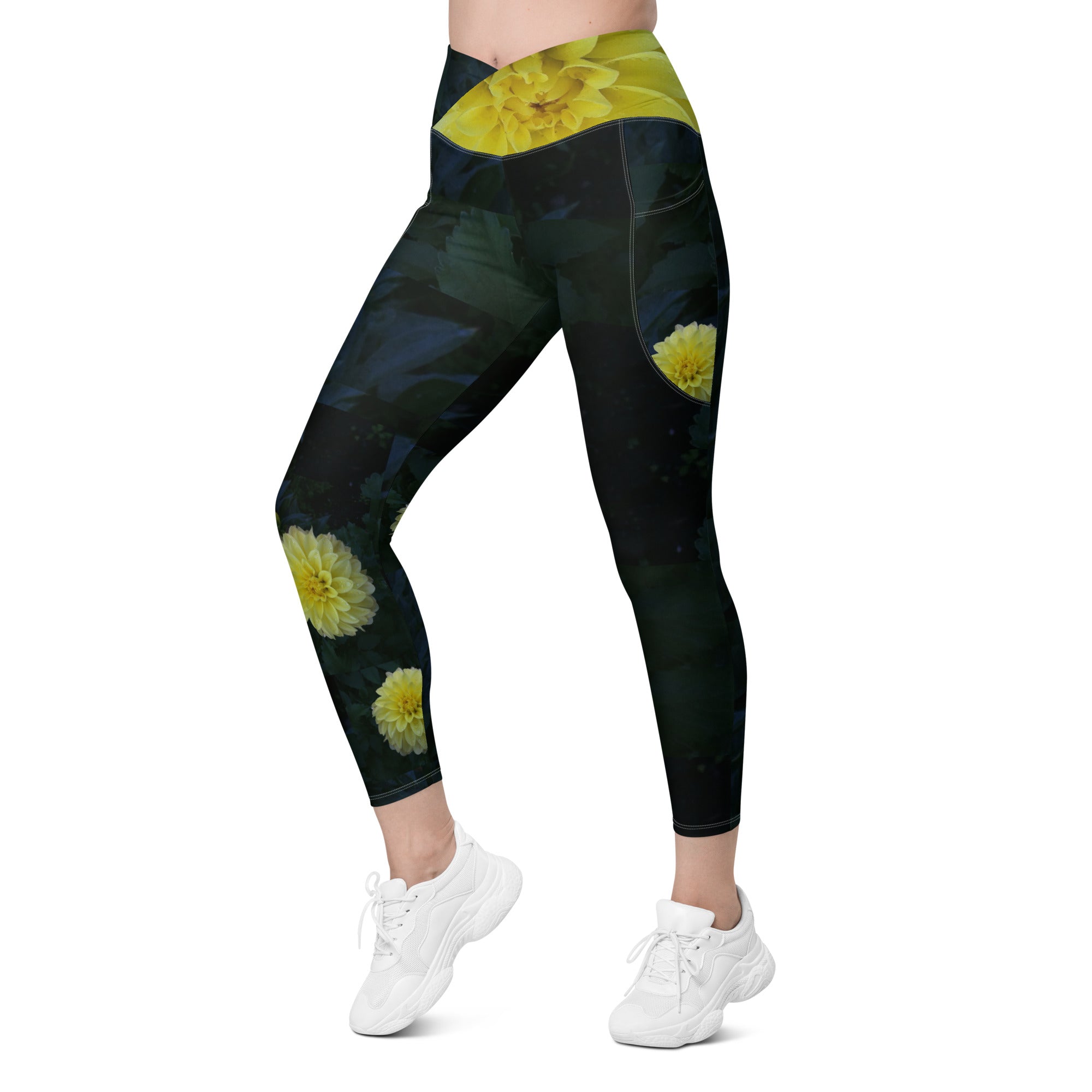 Emerald Green Activewear Leggings with Pockets. Workout leggings. Yoga or Dance Leggings. WickedYo.